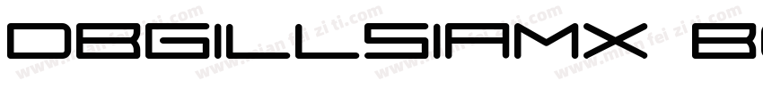 dbgillsiamx bold字体转换